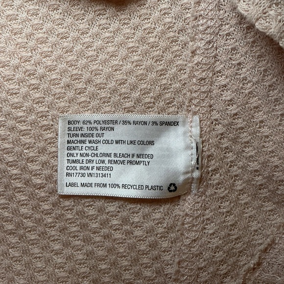 Cream Knit Top with Floral Sleeves - Picture 6 of 6